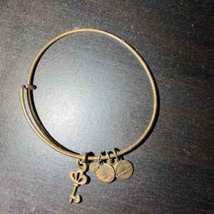 Alex and ani gold Charm Bangle Bracelet